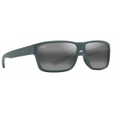 Maui Jim - Uila Asian Fit - Verde Militare Scuro Opaco Grigio Neutro - Occhiali da Sole Polarizzati