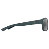 Maui Jim - Uila Asian Fit - Matte Dark Military Green Neutral Grey - Polarized Wrap Sunglasses