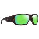 Maui Jim - Keha - Matte Dark Havana MAUIGreen® - Polarized Wrap Sunglasses - Maui Jim Eyewear