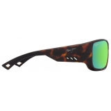 Maui Jim - Keha - Matte Dark Havana MAUIGreen® - Polarized Wrap Sunglasses - Maui Jim Eyewear