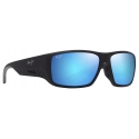 Maui Jim - Keha Asian Fit - Matte Black Blue Hawaii - Polarized Wrap Sunglasses - Maui Jim