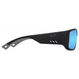 Maui Jim - Keha Asian Fit - Matte Black Blue Hawaii - Polarized Wrap Sunglasses - Maui Jim