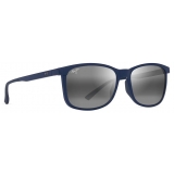 Maui Jim - Hulili - Matte Blue Neutral Grey - Polarized Rectangular Sunglasses - Maui Jim Eyewear