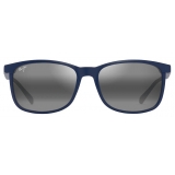 Maui Jim - Hulili - Matte Blue Neutral Grey - Polarized Rectangular Sunglasses - Maui Jim Eyewear