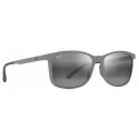 Maui Jim - Hulili - Grigio Opaco Grigio Neutro - Occhiali da Sole Polarizzati Rettangolari - Maui