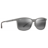 Maui Jim - Hulili - Matte Grey Neutral Grey - Polarized Rectangular Sunglasses - Maui Jim Eyewear