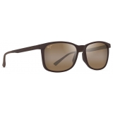 Maui Jim - Hulili - Matte Brown HCL® Bronze - Polarized Rectangular Sunglasses - Maui Jim Eyewear