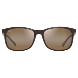 Maui Jim - Hulili - Matte Brown HCL® Bronze - Polarized Rectangular Sunglasses - Maui Jim Eyewear