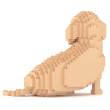 Jekca - Dachshund 05-M03 - Big - Lego - Sculpture - Construction - 4D - Brick Animals - Toys