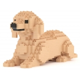 Jekca - Dachshund 04-M03 - Big - Lego - Sculpture - Construction - 4D - Brick Animals - Toys