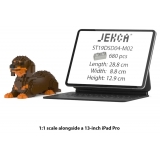 Jekca - Dachshund 04-M02 - Big - Lego - Sculpture - Construction - 4D - Brick Animals - Toys