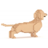 Jekca - Dachshund 02-M03 - Big - Lego - Sculpture - Construction - 4D - Brick Animals - Toys