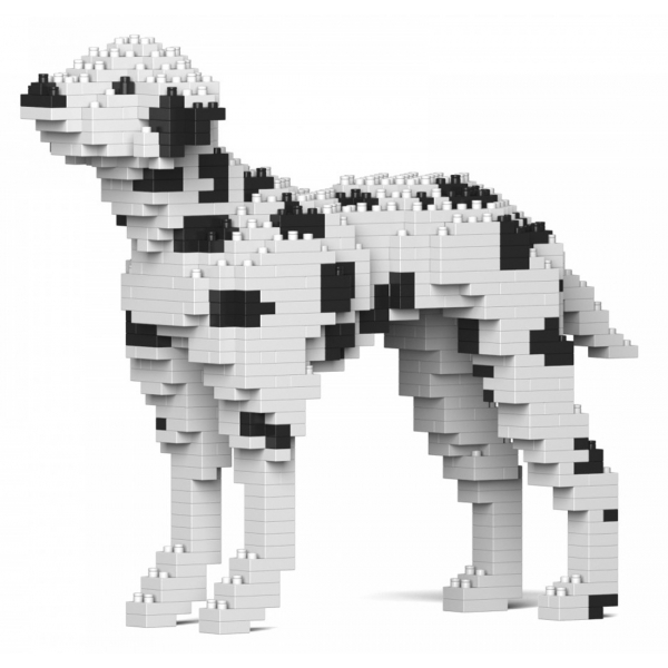 Jekca - Dalmatian 01-M01 - Big - Lego - Sculpture - Construction - 4D - Brick Animals - Toys