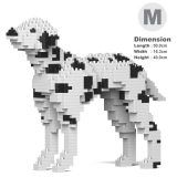 Jekca - Dalmatian 01-M01 - Big - Lego - Sculpture - Construction - 4D - Brick Animals - Toys