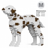 Jekca - Dalmatian 01-M02 - Big - Lego - Sculpture - Construction - 4D - Brick Animals - Toys