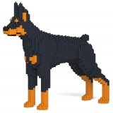 Jekca - Doberman Pinscher 01-M01 - Big - Lego - Sculpture - Construction - 4D - Brick Animals - Toys