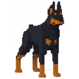 Jekca - Doberman Pinscher 01-M01 - Big - Lego - Sculpture - Construction - 4D - Brick Animals - Toys