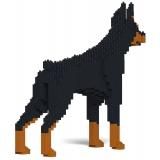 Jekca - Doberman Pinscher 01-M01 - Big - Lego - Sculpture - Construction - 4D - Brick Animals - Toys