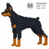 Jekca - Doberman Pinscher 01-M01 - Big - Lego - Sculpture - Construction - 4D - Brick Animals - Toys