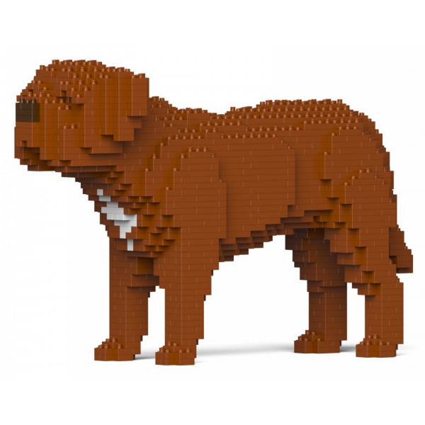 Jekca - Dogue De Bordeaux 01 - Big - Lego - Sculpture - Construction - 4D - Brick Animals - Toys