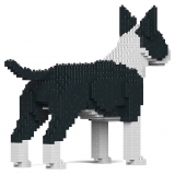 Jekca - English Bull Terrier 01-M01 - Big - Lego - Sculpture - Construction - 4D - Brick Animals - Toys