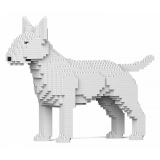 Jekca - English Bull Terrier 01-M03 - Big - Lego - Scultura - Costruzione - 4D - Animali di Mattoncini - Toys