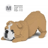 Jekca - English Bulldog 4-in-1 Pack 01-M03 - Big - Lego - Scultura - Costruzione - 4D - Animali di Mattoncini - Toys