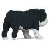 Jekca - English Bulldog 01-M04 - Big - Lego - Sculpture - Construction - 4D - Brick Animals - Toys