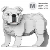 Jekca - English Bulldog 4-in-1 Pack 01-M02 - Big - Lego - Scultura - Costruzione - 4D - Animali di Mattoncini - Toys