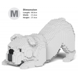 Jekca - English Bulldog 4-in-1 Pack 01-M02 - Big - Lego - Scultura - Costruzione - 4D - Animali di Mattoncini - Toys