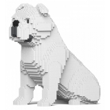 Jekca - English Bulldog 4-in-1 Pack 01-M02 - Big - Lego - Scultura - Costruzione - 4D - Animali di Mattoncini - Toys