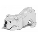 Jekca - English Bulldog 4-in-1 Pack 01-M02 - Big - Lego - Scultura - Costruzione - 4D - Animali di Mattoncini - Toys