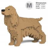 Jekca - English Cocker Spaniel 01-M01 - Big - Lego - Scultura - Costruzione - 4D - Animali di Mattoncini - Toys