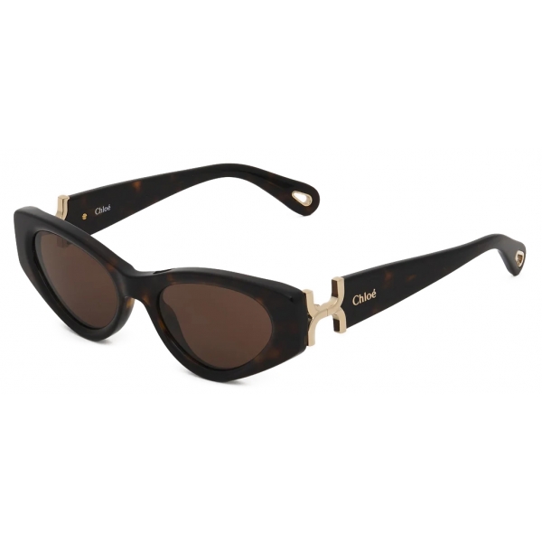 Chloé - Marcie Sunglasses - Dark Havana Light Brown - Chloé Eyewear