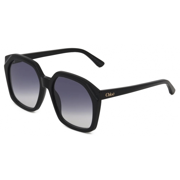 Chloé - Salome Sunglasses - Dark Grey Gradient Blue - Chloé Eyewear