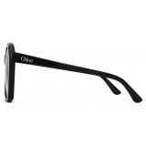 Chloé - Salome Sunglasses - Dark Grey Gradient Blue - Chloé Eyewear