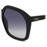 Chloé - Salome Sunglasses - Dark Grey Gradient Blue - Chloé Eyewear