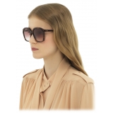 Chloé - Salome Sunglasses - Rose Havana Gradient Burgundy - Chloé Eyewear