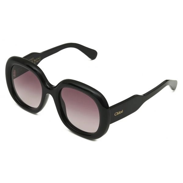 Chloé - Gayia Sunglasses - Black Gradient Burgundy - Chloé Eyewear