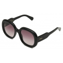 Chloé - Gayia Sunglasses - Black Gradient Burgundy - Chloé Eyewear