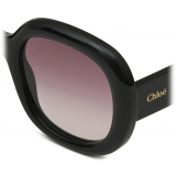 Chloé - Gayia Sunglasses - Black Gradient Burgundy - Chloé Eyewear