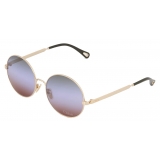 Chloé - Aly Sunglasses - Gold Green Blue Rust - Chloé Eyewear