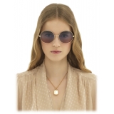 Chloé - Aly Sunglasses - Gold Green Blue Rust - Chloé Eyewear