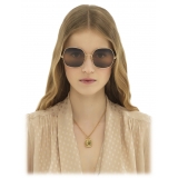 Chloé - Aly Sunglasses - Gold Blue Beige Brown - Chloé Eyewear