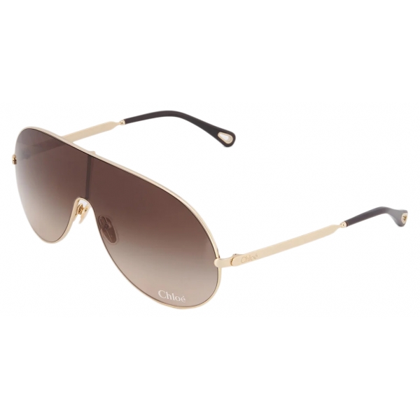 Chloé - Occhiali da Sole Aly - Oro Marrone Sfumato - Chloé Eyewear