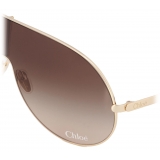 Chloé - Aly Sunglasses - Gold Gradient Brown - Chloé Eyewear