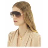 Chloé - Aly Sunglasses - Gold Gradient Brown - Chloé Eyewear