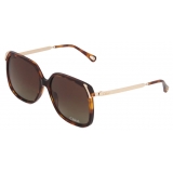 Chloé - Aly Sunglasses - Havana Gold Brown Gradient - Chloé Eyewear