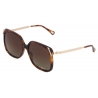 Chloé - Aly Sunglasses - Havana Gold Brown Gradient - Chloé Eyewear