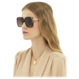 Chloé - Aly Sunglasses - Havana Gold Brown Gradient - Chloé Eyewear